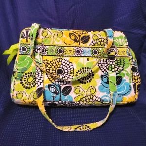 Vera Bradley Green Multi Color Floral Purse